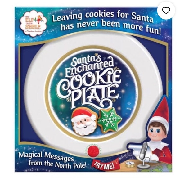 the Elf on the Shlef a Christmas Tradition: Santa’s Enchanted Cookie Plate - Picture 1 of 5